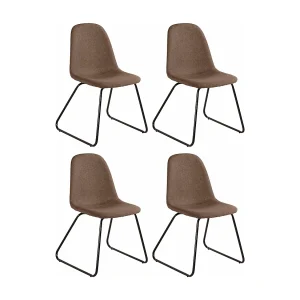 Colby | Eetkamerstoel in stof Cappucino, 4 st. Colby | Eetkamerstoel in stof Cappucino, 4 st.