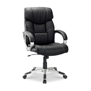 Bureaustoel LIDA – PU Zwart – Comfort en elegantie voor uw werkruimte Bureaustoel LIDA – PU Zwart – Comfort en elegantie voor uw werkruimte