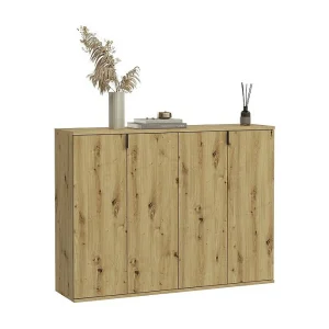 Buffetkast 4 deuren – Licht eiken – BODITE Buffetkast 4 deuren – Licht eiken – BODITE