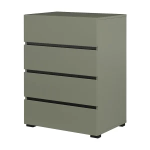 Klein buffet HAVANA – 4 laden – Saliegroen – Modern en compact ontwerp