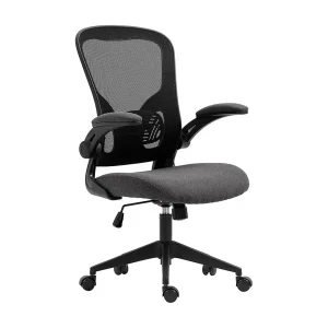 Bureaustoel IPOLIST – Zwart en grijs gaasstof – Comfort en moderniteit voor uw werkruimte Bureaustoel IPOLIST – Zwart en grijs gaasstof – Comfort en moderniteit voor uw werkruimte