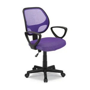 Bureaustoel IPOLIST – Paars mesh stof – Verstelbare hoogte 86-98 cm – Modern en ergonomisch ontwerp Bureaustoel IPOLIST – Paars mesh stof – Verstelbare hoogte 86-98 cm – Modern en ergonomisch ontwerp
