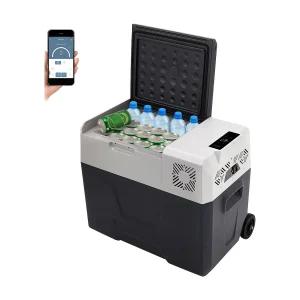 Draagbare Autokoelkast SucceBuy, 40L, Vriezer Met één zone, Compressor voor Auto en Thuis