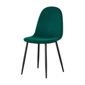 Designstoel BOYLD in groen, met zwarte poten voor uw eetkamer. Designstoel BOYLD in groen, met zwarte poten voor uw eetkamer.