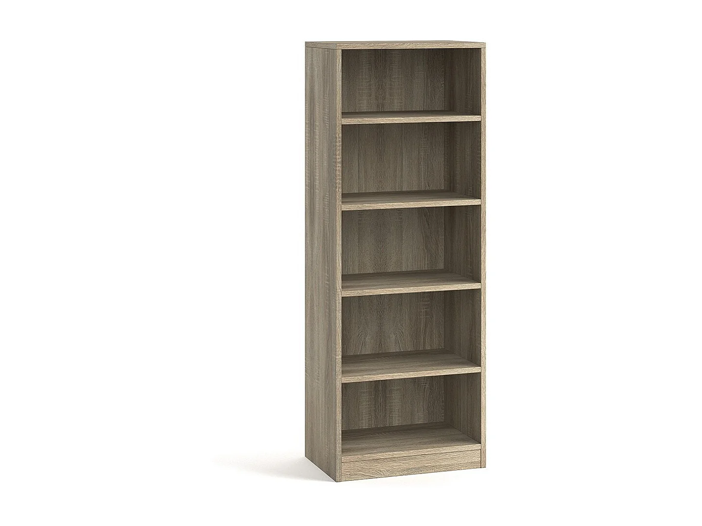 Bibliotheekkast design 4 planken, lichte eikenkleur collectie TOLLY