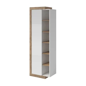 Vitrine design in eiken en glanzend wit uit de SINATRA collectie.