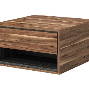 Salontafel design met 2 laden en opbergvakken – Collectie SYLVA – Kleur eiken en grijs Salontafel design met 2 laden en opbergvakken – Collectie SYLVA – Kleur eiken en grijs