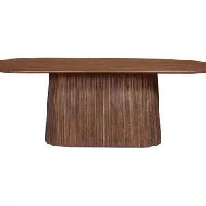 Collectie tafel RIMBAUD lichtbruin houteffect lengte 230 cm Collectie tafel RIMBAUD lichtbruin houteffect lengte 230 cm