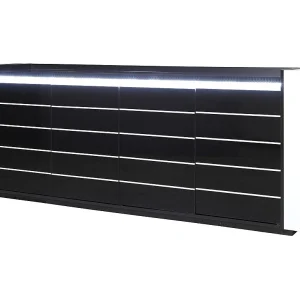 Buffetkast LINA zwart en wit met LED – 4 deuren