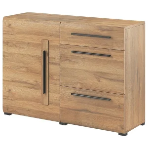 Buffet design 120cm. Collectie BREDA een deur en drie laden. Kleur eiken. Buffet design 120cm. Collectie BREDA een deur en drie laden. Kleur eiken.