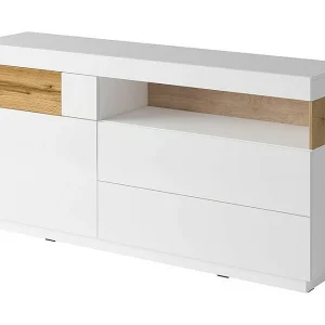 Buffet collectie KILES 170cm, Kleuren wit en eik. Designstijl Buffet collectie KILES 170cm, Kleuren wit en eik. Designstijl