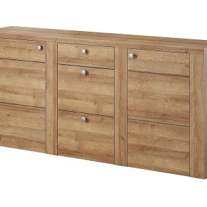 Buffet design 175cm voor woonkamer eikenkleur collectie SANTIAGO. Buffet design 175cm voor woonkamer eikenkleur collectie SANTIAGO.