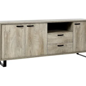 Buffet NEWTON XL 220 cm – 3 deuren, 2 laden – Licht eiken – Designstijl Buffet NEWTON XL 220 cm – 3 deuren, 2 laden – Licht eiken – Designstijl