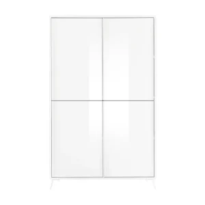 Buffet 4 deuren collectie SKY. Kleur glanzend wit lak