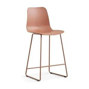 Counterstoel 'Mario' PP Terracotta, afmetingen: H100,5 x B51 x D44cm