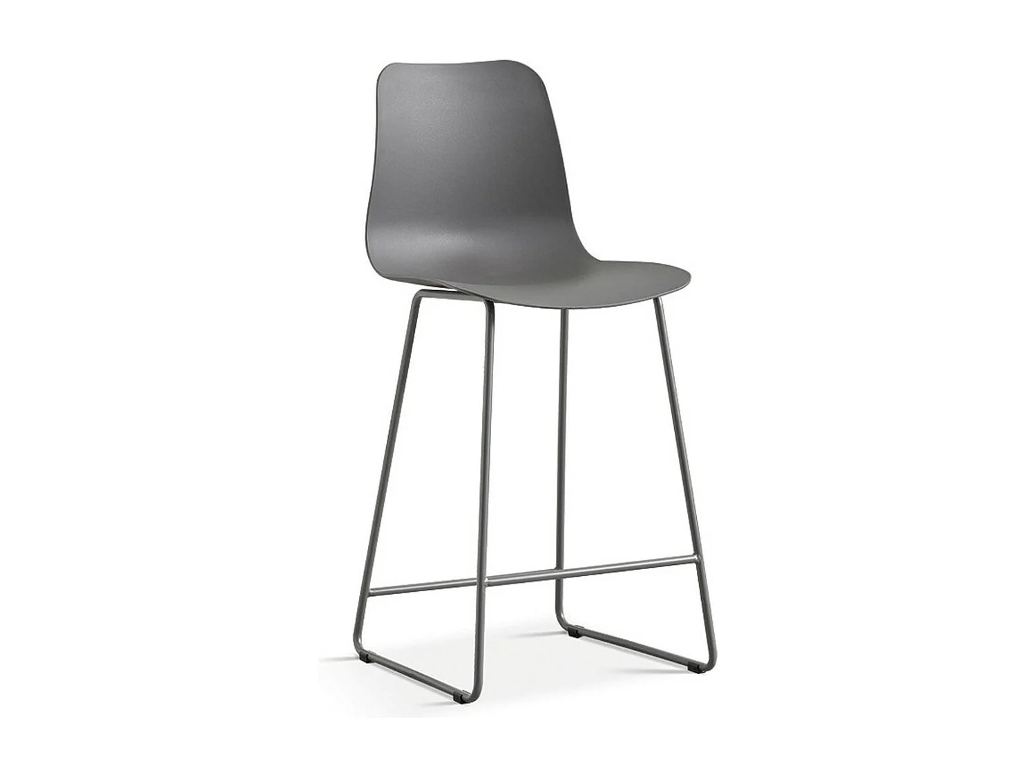 Counterstoel 'Mario' PP Grijs, afmetingen: H100,5 x B51 x D44cm