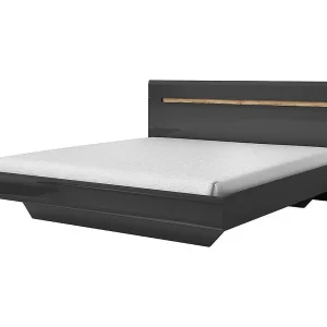Volwassen bed ontwerp 180×200 collectie LUCIA. Kleuren grijs en eiken Volwassen bed ontwerp 180×200 collectie LUCIA. Kleuren grijs en eiken