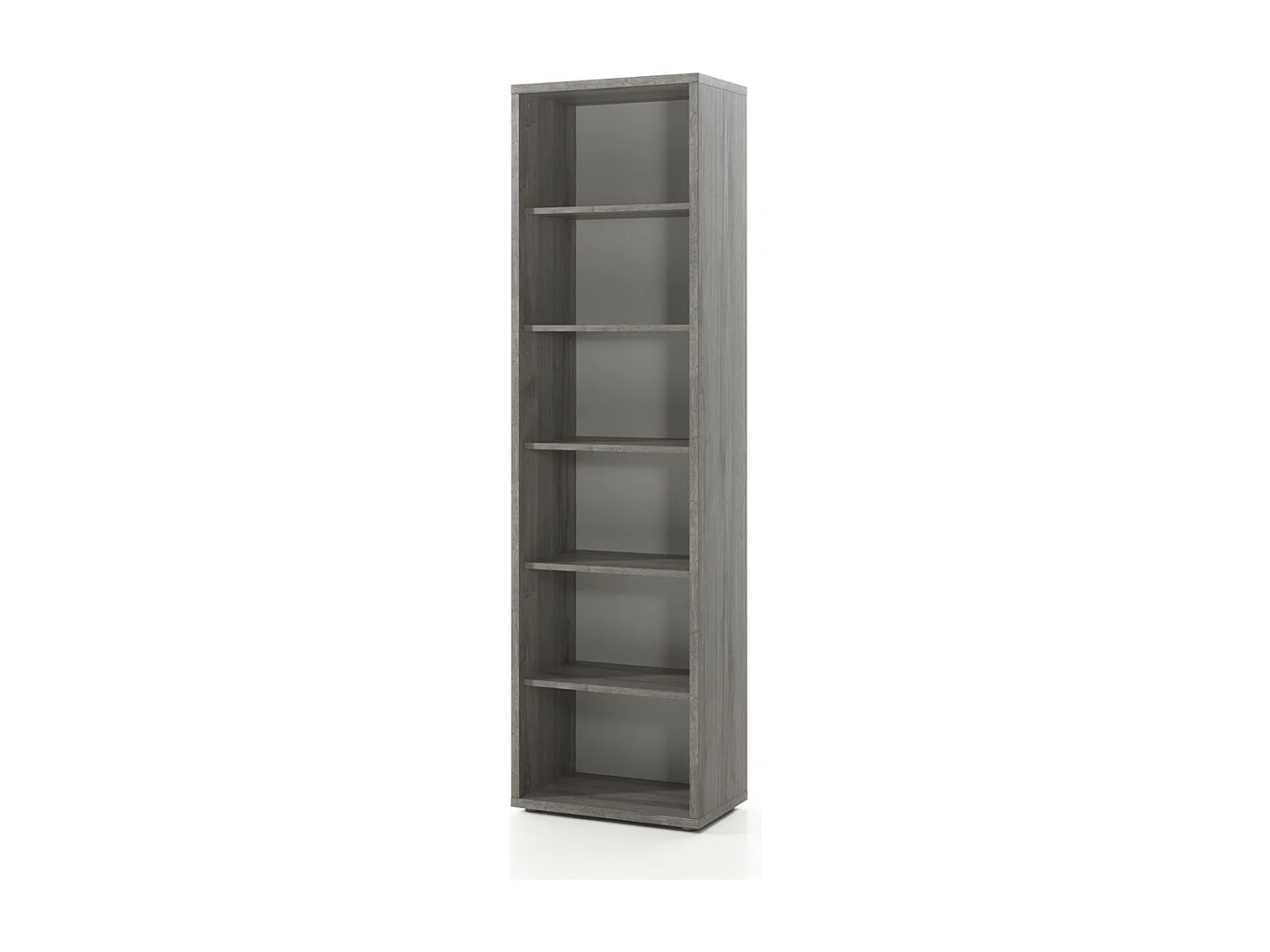 Bureaubibliotheek met 5 planken in grijs eikenhout effect | Collectie SOON | Meublorama