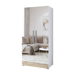 Kledingkast design 100 cm 2 deuren met grote spiegels collectie JUPITER