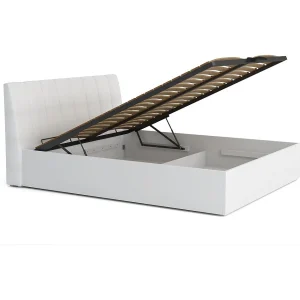 Design Bed collectie VERONA met opbergoptie 160×200, kleur wit