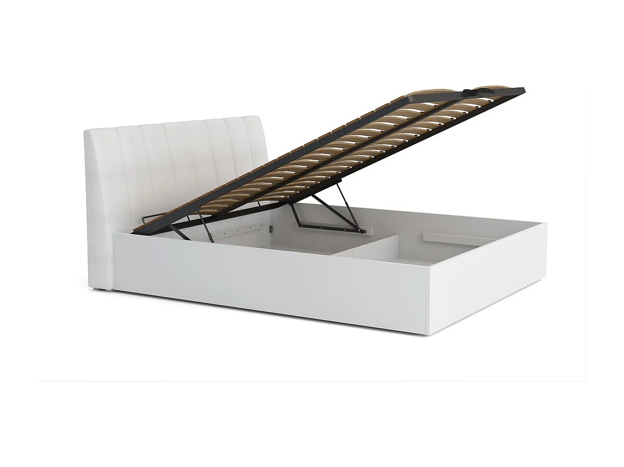 Design Bed collectie VERONA met opbergoptie 160x200, kleur wit