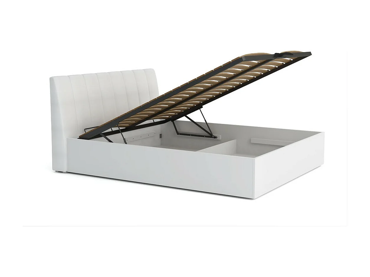 Design Bed collectie VERONA met opbergoptie 180x200, kleur wit