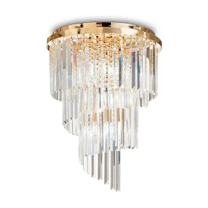 CARLTON PL12, Kristallen plafondlamp, Ideal Lux CARLTON PL12, Kristallen plafondlamp, Ideal Lux