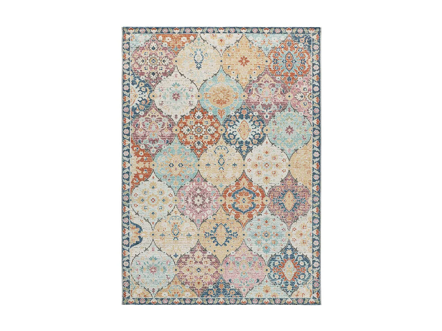 Buitentapijt - vintage - veelkleurig - 160x230 cm - LUNA