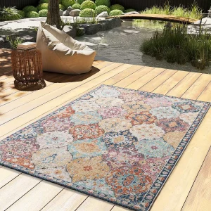 Buitentapijt – vintage – veelkleurig – 120×170 cm – LUNA Buitentapijt – vintage – veelkleurig – 120×170 cm – LUNA
