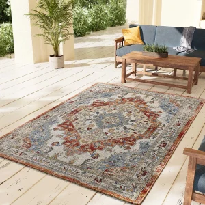 Buitentapijt – vintage – geel – 80×150 cm – LUNA Buitentapijt – vintage – geel – 80×150 cm – LUNA