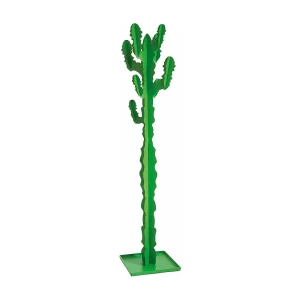 Cactus kapstok, 170 cm, vrijstaande ijzeren constructie, modern decoratief design voor slaapkamer, kantoor of entree, Made in Italy, groen