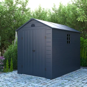 Tuinhuisje van antracietgrijze hars – 5,32 m² CESIO Tuinhuisje van antracietgrijze hars – 5,32 m² CESIO