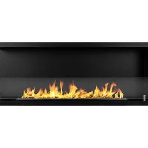 Cheminée bioéthanol encastrable d'angle biocheminée 120×45 SUTRI 120 SX