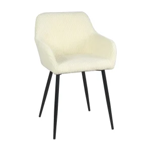 Comfortabele Fluwelen Rib Fauteuil Miro – Beige Comfortabele Fluwelen Rib Fauteuil Miro – Beige