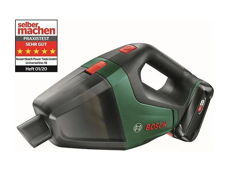 Draadloze Handstofzuiger BOSCH UniversalVac18 SET 1 Batterij 2,5Ah