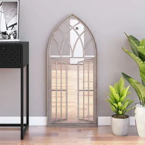 Decoratieve Spiegel van IJzer Zand 100×45 cm Vintage Stijl
