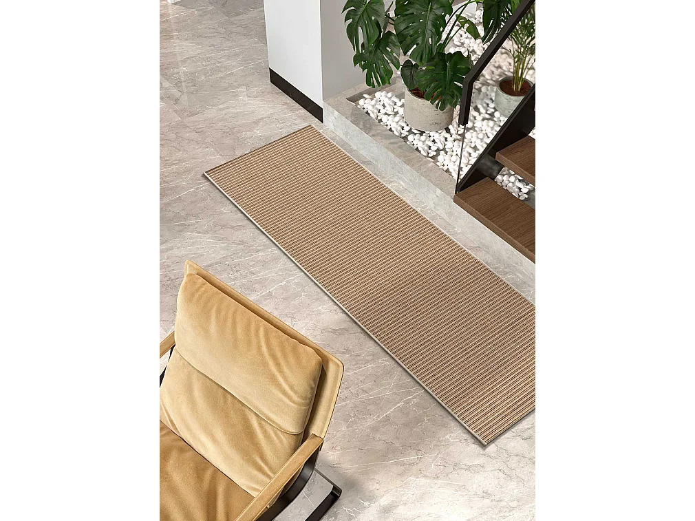 Buitentapijt - natuurlijk - beige - 48x200 cm - NATURA