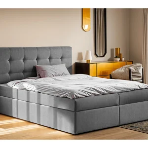Boxspringbed met matras en bedkast, LUDANO stof Noel Grey 140×200 cm H2-Pocket Boxspringbed met matras en bedkast, LUDANO stof Noel Grey 140×200 cm H2-Pocket