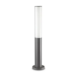 Donkergrijze aluminium cilinderpaal Donkergrijze aluminium cilinderpaal