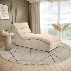 Chaiselongue SAN REMO im Cordstoff Beige Chaiselongue SAN REMO im Cordstoff Beige