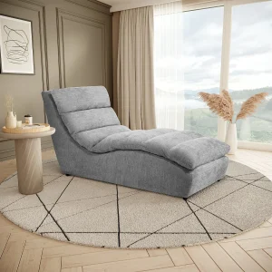 Chaiselongue SAN REMO im Cordstoff Grau Chaiselongue SAN REMO im Cordstoff Grau
