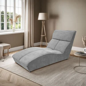 Chaiselongue SAN DIEGO in zwart fluweel Chaiselongue SAN DIEGO in zwart fluweel