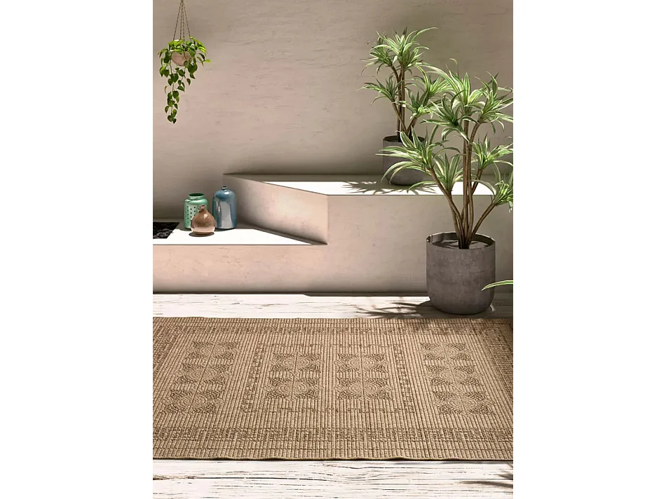 Buitentapijt - klassiek jute-effect - natureltint - 160x230 cm - ACRA
