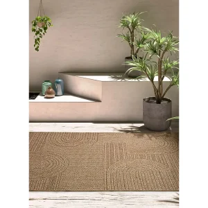 Buitentapijt – geometrisch jute-effect – natureltint – 160×230 cm – ACRA Buitentapijt – geometrisch jute-effect – natureltint – 160×230 cm – ACRA