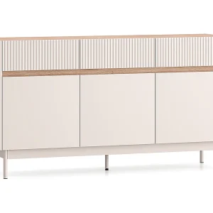 Connie Kasjmier en Hout 3-deurs dressoir met 3 laden Connie Kasjmier en Hout 3-deurs dressoir met 3 laden