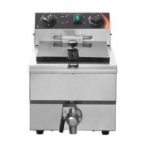 Commerciële Elektrische Friteuse SucceBuy 3000 W 9 L van Roestvrij Staal Verbeterd tot 200°C
