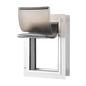Dierendeur SucceBuy, S, Klein Metaalframe met Slot en Systeem met 3 Vleugels, Weerbestendige Hondendeur Dierendeur SucceBuy, S, Klein Metaalframe met Slot en Systeem met 3 Vleugels, Weerbestendige Hondendeur