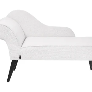 Chaise longue stof wit linkszijdig BIARRITZ
