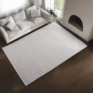 Handgetuft tapijt met reliëf van 100% wol met abstract patroon, 200 x 290, Ivoor, CELESTIA Handgetuft tapijt met reliëf van 100% wol met abstract patroon, 200 x 290, Ivoor, CELESTIA