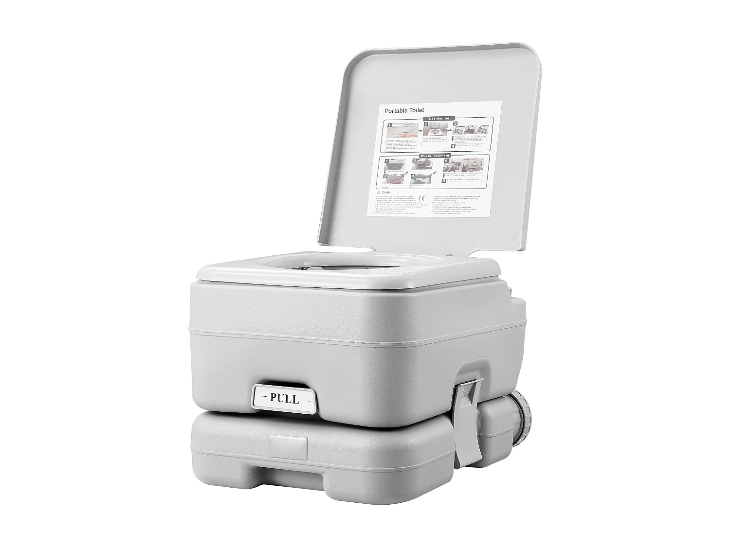 Draagbare Toilet SucceBuy 12 L, Draagbare Toilet voor Camping-Vakantie met Spuwatervoorraad